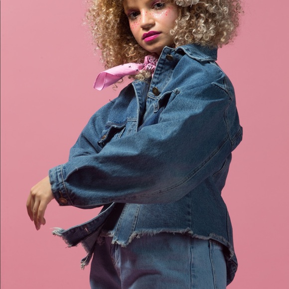 denim boyfriend jacket - Picture 4 of 8